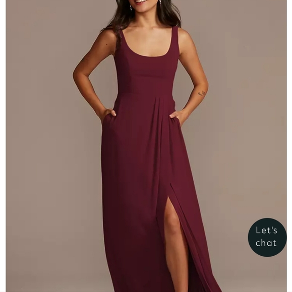 Size 2 Wine colored Formal Full-length Gown - Picture 7 of 7